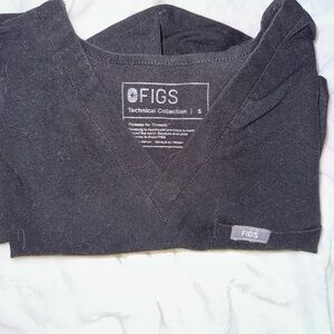 Women’s Figs Black Scrub Top